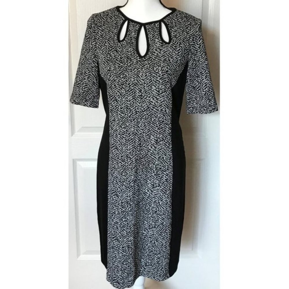 Perceptions New York Black and Silver Dress Size 12